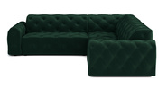 Stylowy narożnik z eleganckimi pikowaniami Candy 254x254 cm