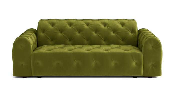 Stylowa sofa 4 osobowa z eleganckimi pikowaniami Candy 255x94 cm