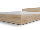 Łóżko drewniane dąb sonoma z materacem ATENA 160x200cm