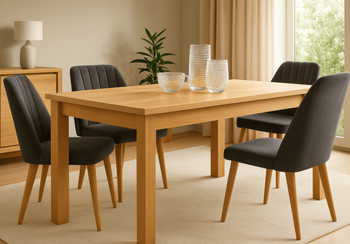 Stół Roman - duży stół prostokątny drewniany rozkładany 90 cm x 200 - 450 cm T52