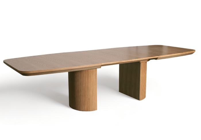 Stół rozkładany na ryflowanych nogach PIOTR T71 110x200-300 cm