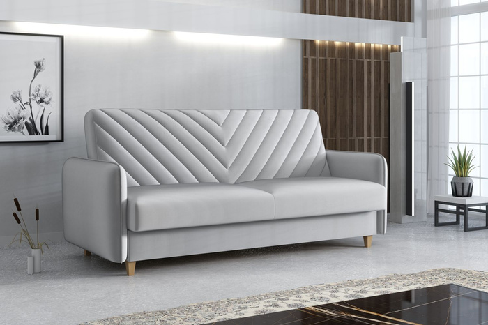 Wersalka rozkładana Loren 186x120 cm - granatowa Amon 07