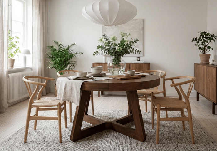 Stół okrągły, rozkładany OLAF T40 130-230 cm