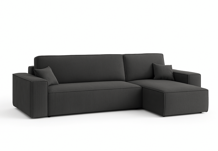 Narożnik uniwersalny z funkcją spania DENIS 244x142 cm