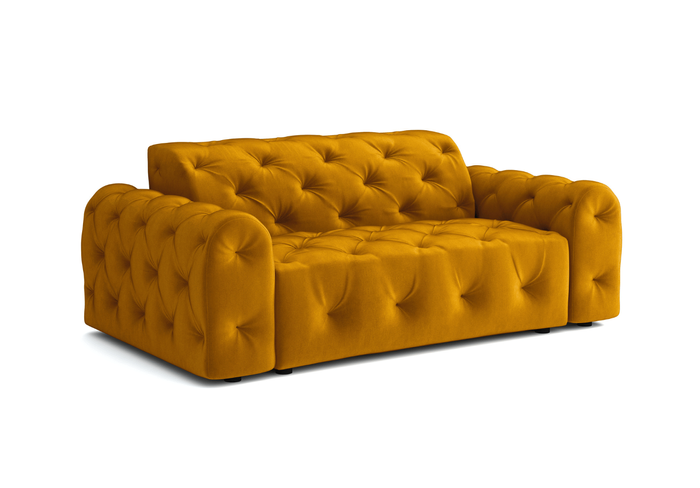 Sofa 2-osobowa z eleganckimi pikowaniami CANDY 190x107 cm 