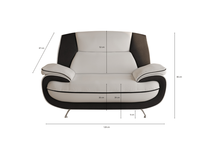  Nowoczesny tapicerowany fotel do salonu ONYX