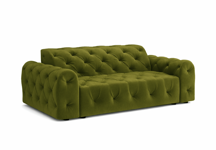 Sofa 3-osobowa z eleganckimi pikowaniami CANDY 230x107 cm