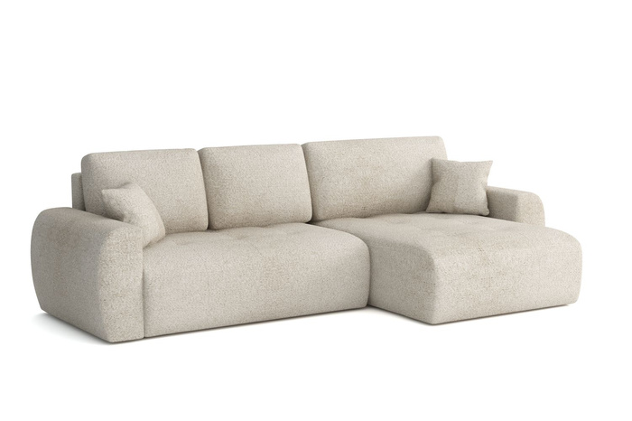 Narożnik prawostronny z funkcją spania L MOET mini 250x142 cm