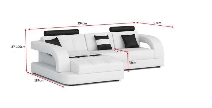 Narożnik Hudson A 294x187 cm