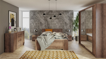 Szafa przesuwna z lustrem o szerokości 180 x 215 cm Bianca