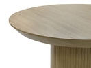 Stół okrągły, rozkładany na ryflowanej nodze DARIUSZ T68 130-180 cm