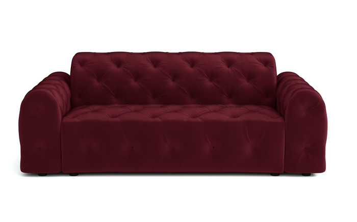 Stylowa sofa 3 osobowa z eleganckimi pikowaniami Candy 230x94 cm