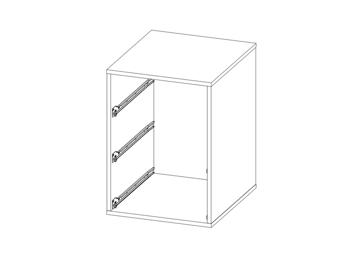 Stolik nocny Bianca 61,5x44 cm