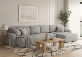 Narożnik z funkcją spania U MOET 342x142 cm