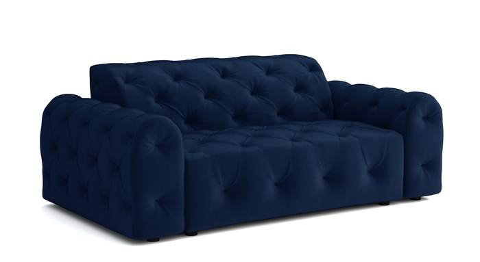 Stylowa sofa 2 osobowa z eleganckimi pikowaniami Candy190x94 cm 