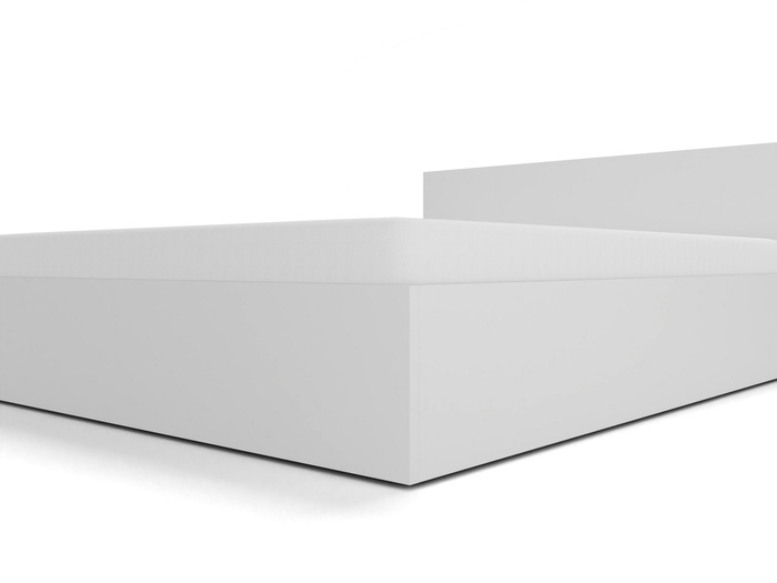 Łóżko drewniane białe z materacem ATENA 140x200cm