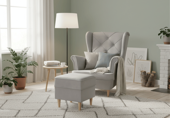 Fotel uszak z pikowaniem RIO 90x105 cm