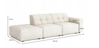 SZEZLONG BERGO 262x102 cm