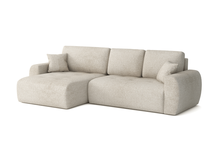 Narożnik lewostronny z funkcją spania L MOET mini 250x142 cm