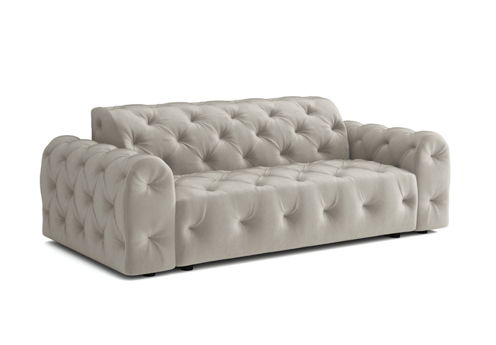 Sofa 4-osobowa z eleganckimi pikowaniami CANDY 255x107 cm