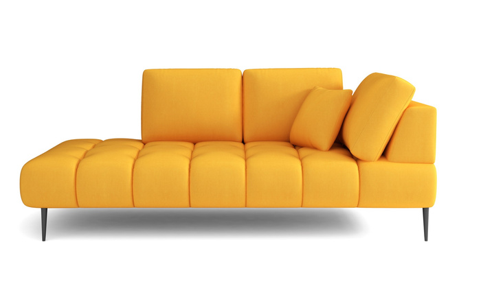 ONTARIO 216x102 cm szezlong leżanka nowoczesna z przeszyciami