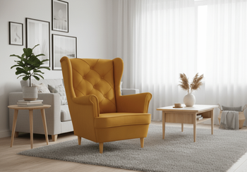 Fotel uszak z pikowaniem RIO 90x105 cm