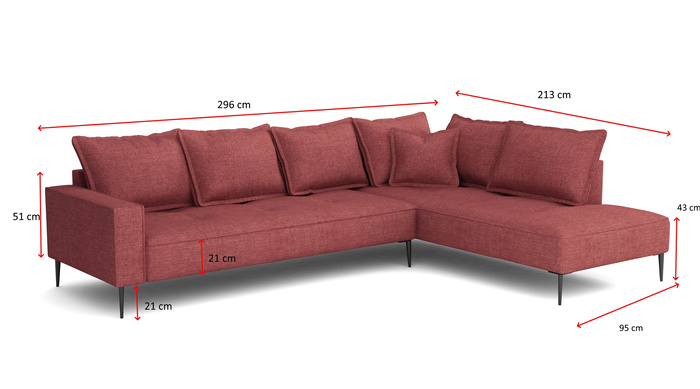 Narożnik Milford 296x213 cm