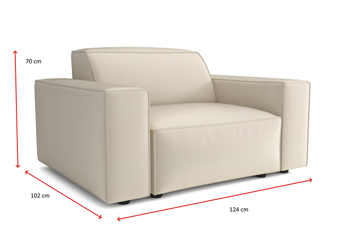 Fotel Lucas 124x102 cm