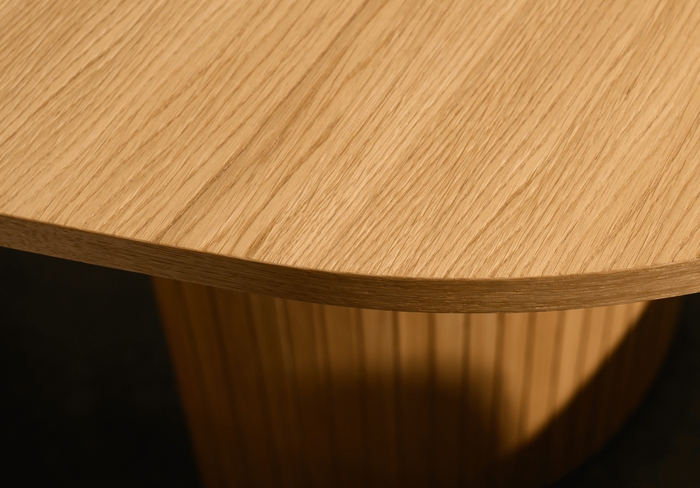 Stół rozkładany na ryflowanej nodze PAWEŁ T72 110x200-300 cm