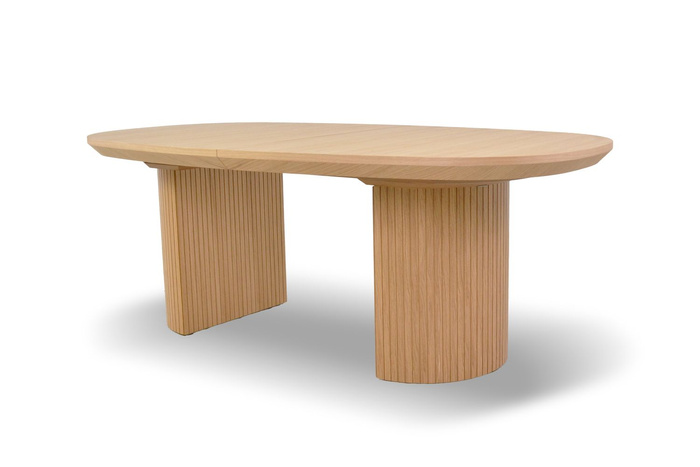 Stół Paweł rozkładany na ryflowanej nodze 110 cm x 200 - 300 cm T72