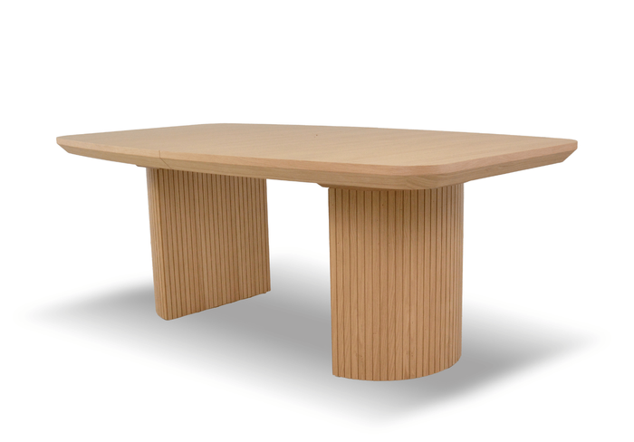 Stół rozkładany na ryflowanych nogach PIOTR T71 110x200-300 cm