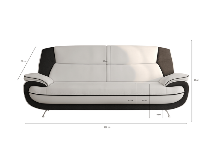  Zestaw wypoczynkowy Onyx 3-2-1 – nowoczesny komplet do stylowego salonu