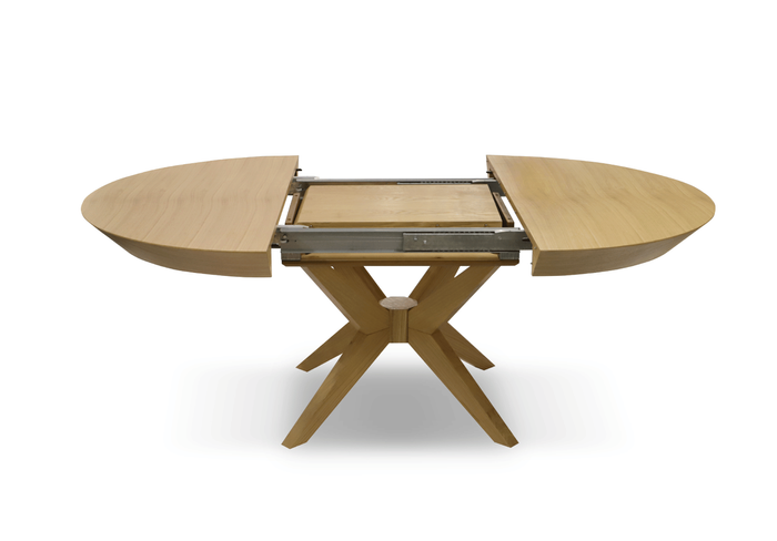 Stół nowoczesny, okrągły, rozkładany FRANEK T66 130 cm-230 cm