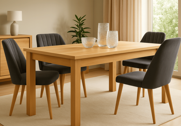 Stół Roman duży, prostokątny, rozkładany 100 cm x 200 - 450 cm T52