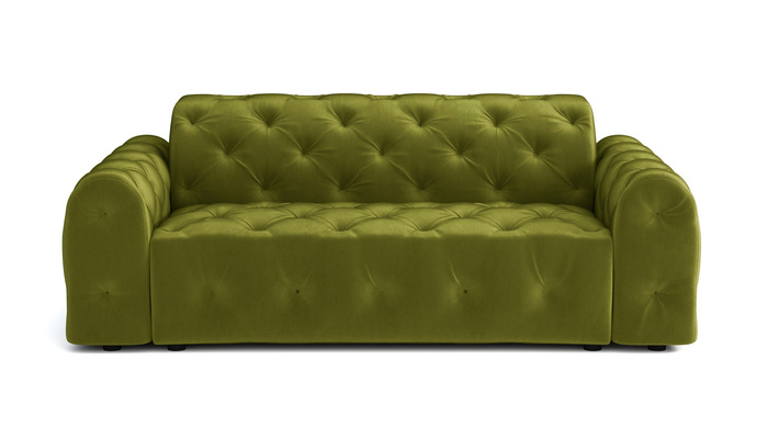 Stylowa sofa 3 osobowa z eleganckimi pikowaniami Candy 230x94 cm