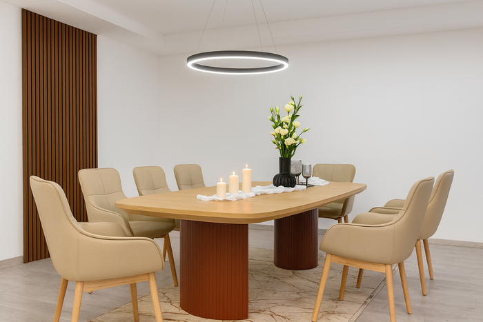 Stół Piotr rozkładany na ryflowanych nogach 110 cm x 200 - 300 cm T71