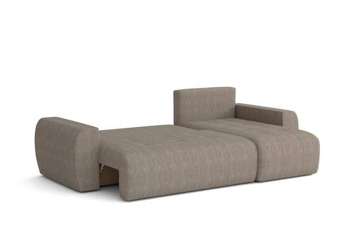 Narożnik prawostronny z funkcją spania L MOET mini 250x142 cm