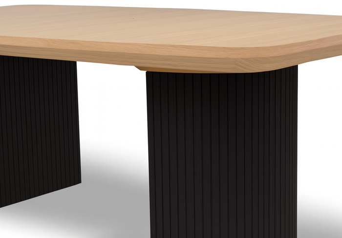 Stół rozkładany na ryflowanych nogach PIOTR T71 110x200-300 cm