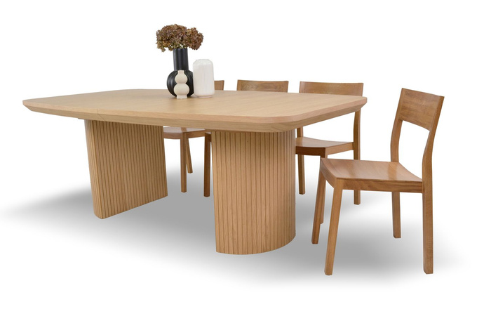 Stół Piotr rozkładany na ryflowanych nogach 110 cm x 200 - 300 cm T71