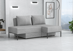 Wielofunkcyjna sofa narożna z funkcją spania TOMI 165x205 cm