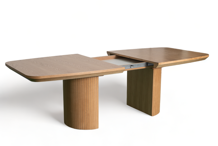 Stół Piotr rozkładany na ryflowanych nogach 110 cm x 200 - 300 cm T71