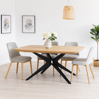 Stół rozkładany dębowy MIESZKO T78 110x200-300 cm