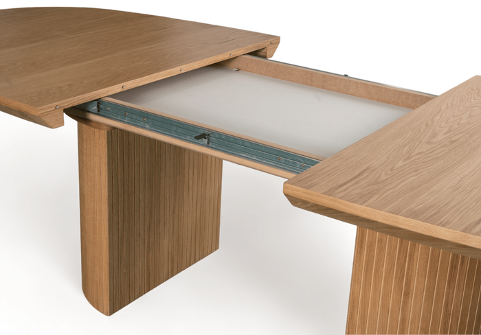 Stół rozkładany na ryflowanej nodze PAWEŁ T72 110x200-300 cm