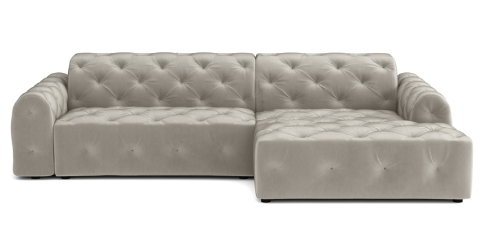 Stylowy narożnik z eleganckimi pikowaniami Candy 260x170 cm