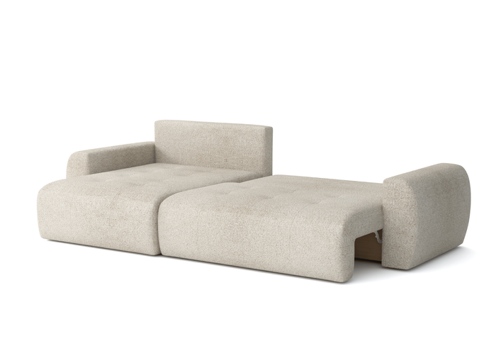 Narożnik lewostronny z funkcją spania L MOET mini 250x142 cm