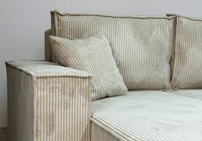 Narożnik uniwersalny z funkcją spania DENIS 244x142 cm