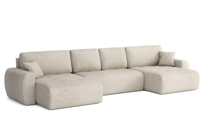 Narożnik z funkcją spania U MOET 342x142 cm
