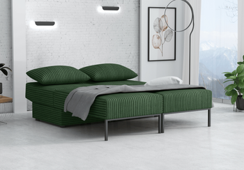 Wielofunkcyjna sofa narożna z funkcją spania TOMI 165x205 cm