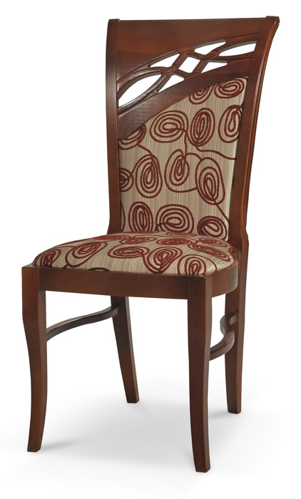 KLASYCZNE KRZESŁO ZE ZDOBIONYM OPARCIEM C54