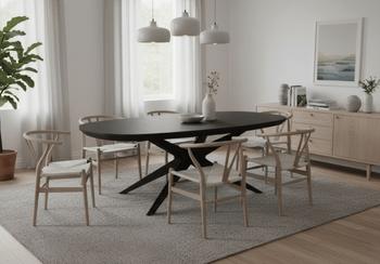 Stół owalny dębowy rozkładany GNIEWKO T79 110x200-300 cm